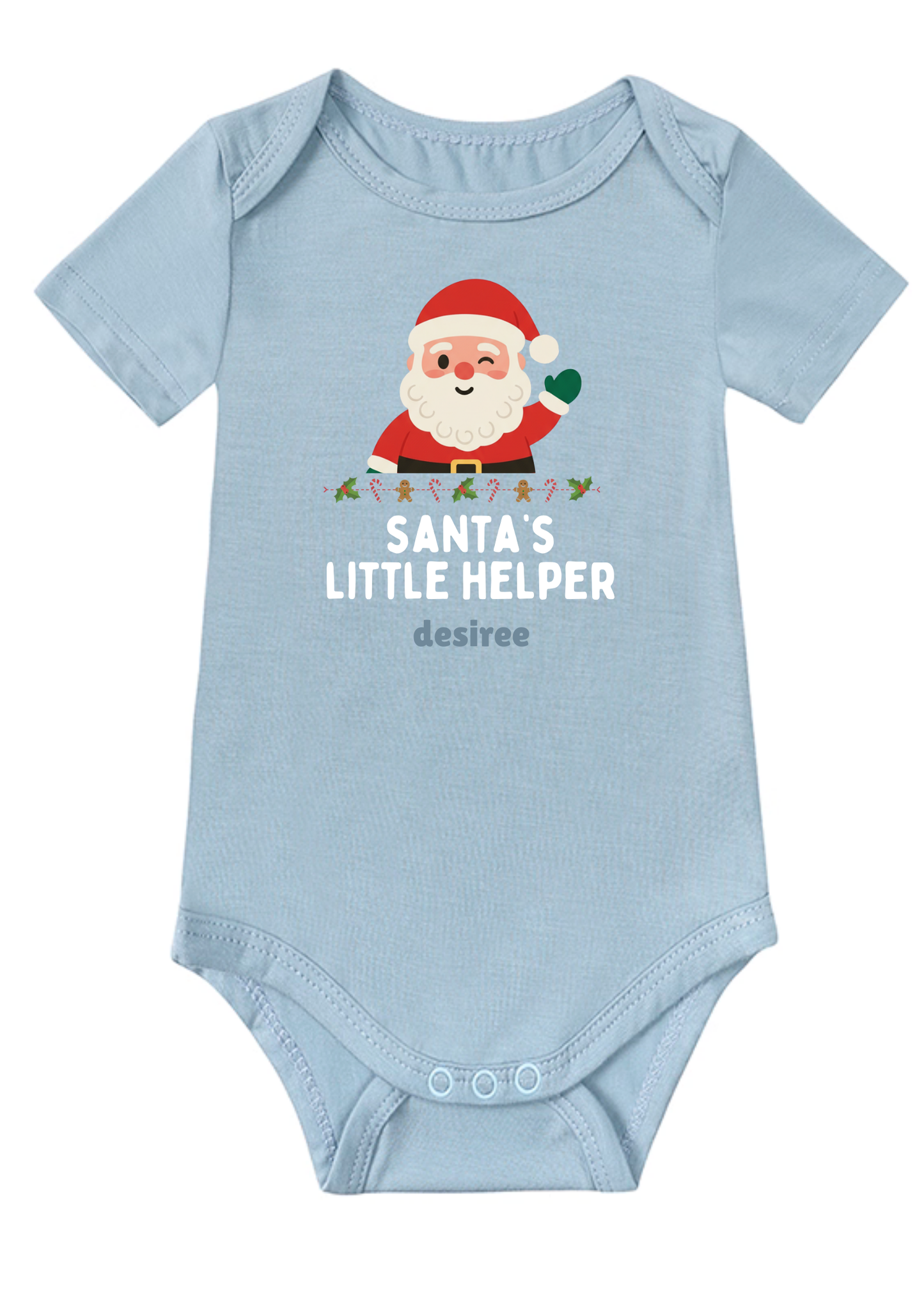 Santa's Little Helper A Baby Onesie