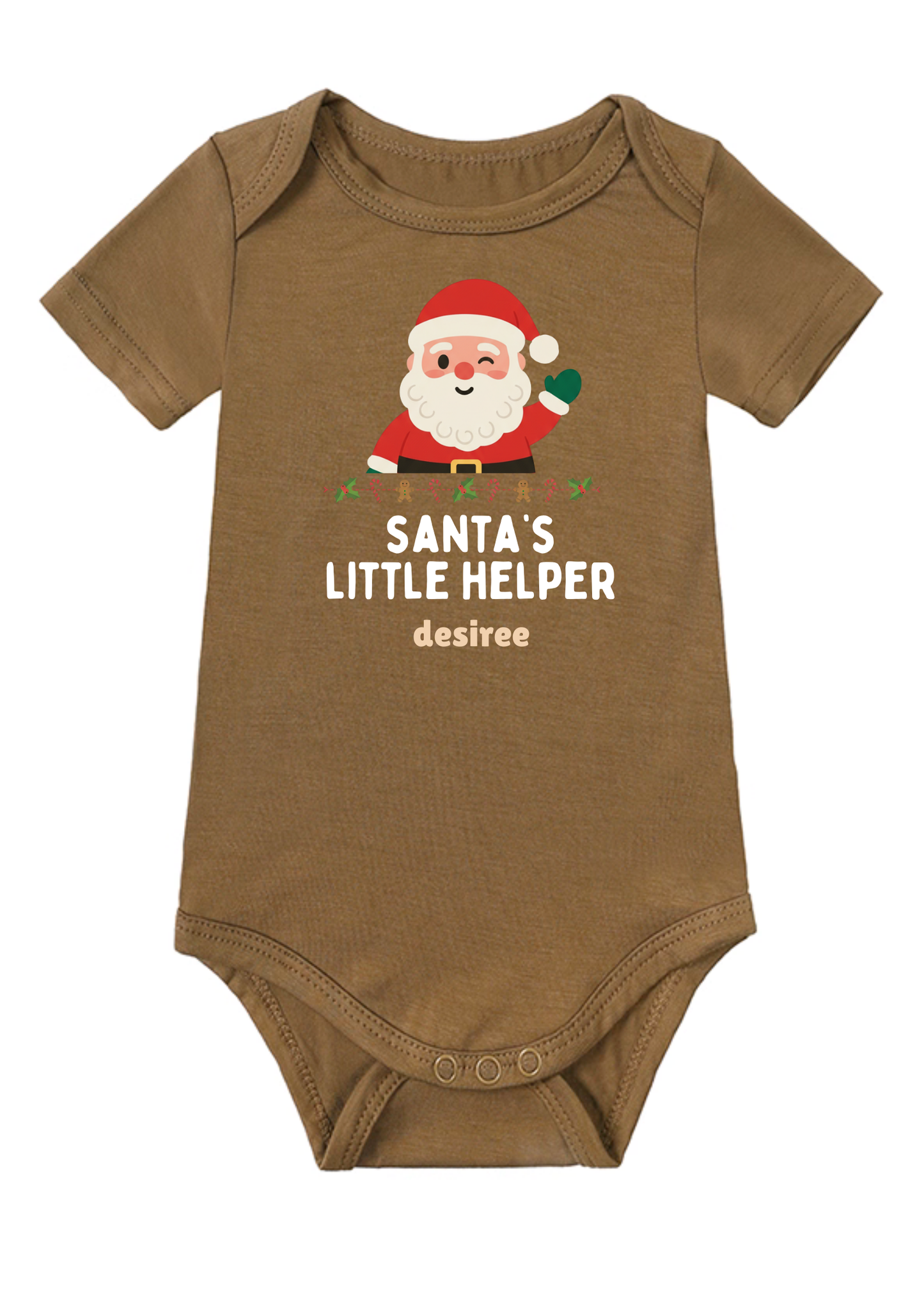 Santa's Little Helper A Baby Onesie
