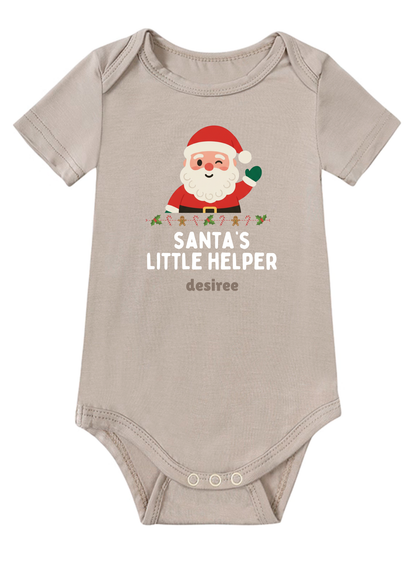 Santa's Little Helper A Baby Onesie