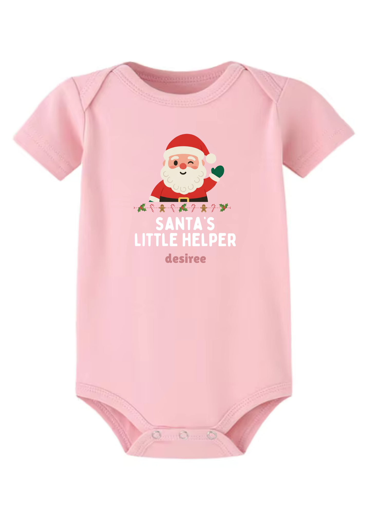 Santa's Little Helper A Baby Onesie