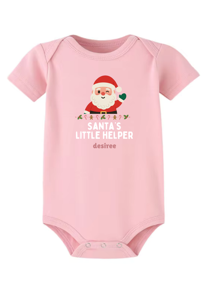Santa's Little Helper A Baby Onesie