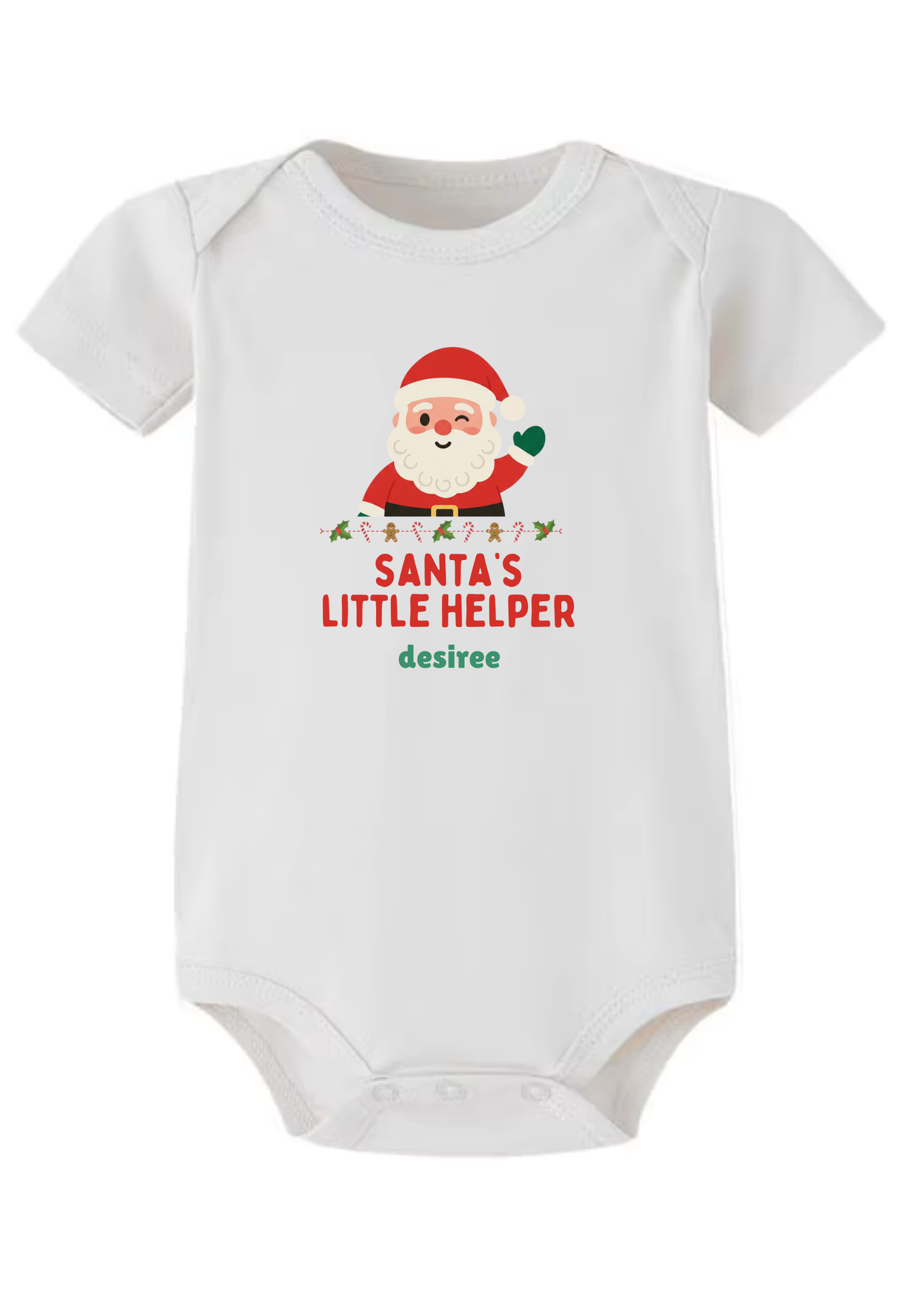 Santa's Little Helper A Baby Onesie