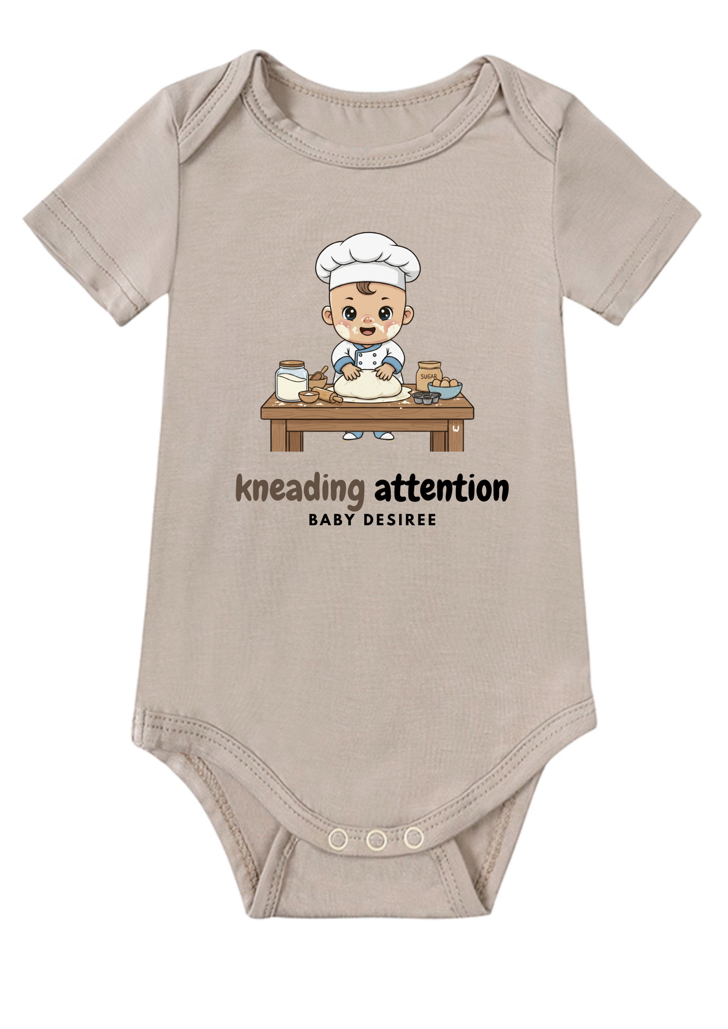 Kneading Attention Baby Onesie