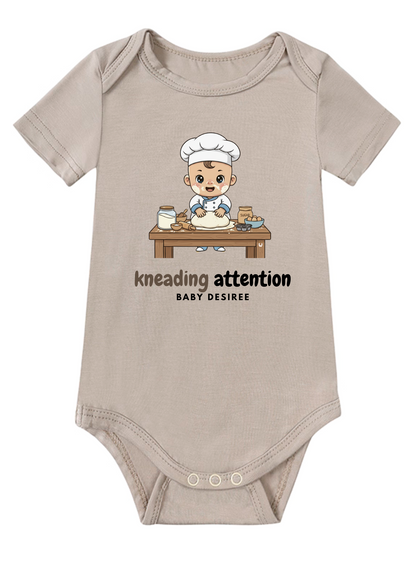 Kneading Attention Baby Onesie