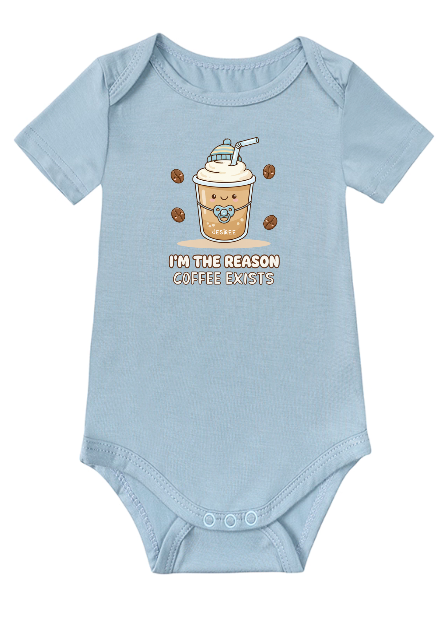 I'm The Reason Coffee Exists Baby Onesie (Bamboo Cotton)