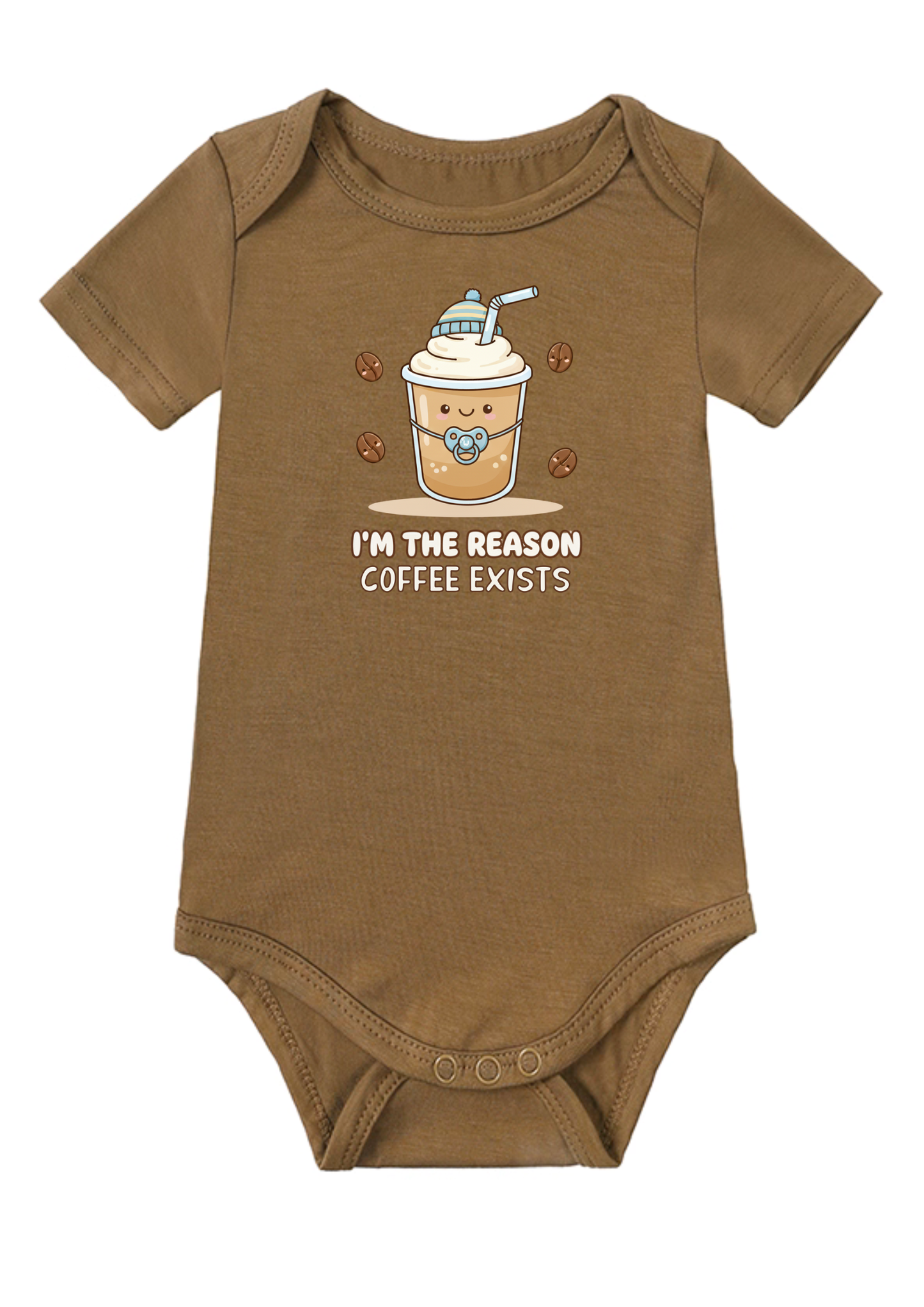 I'm The Reason Coffee Exists Baby Onesie (Bamboo Cotton)