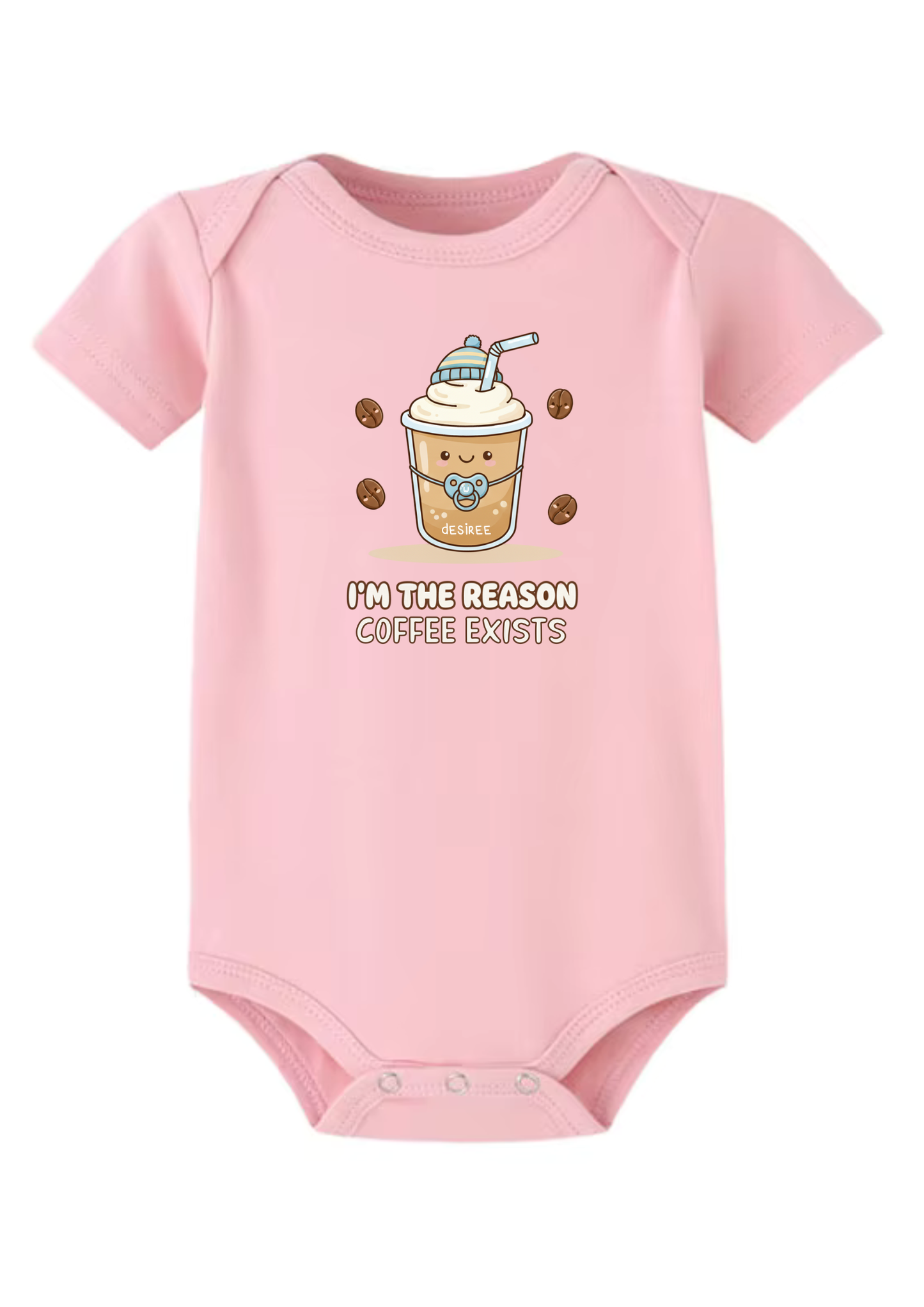 I'm The Reason Coffee Exists Baby Onesie  (Organic Cotton)