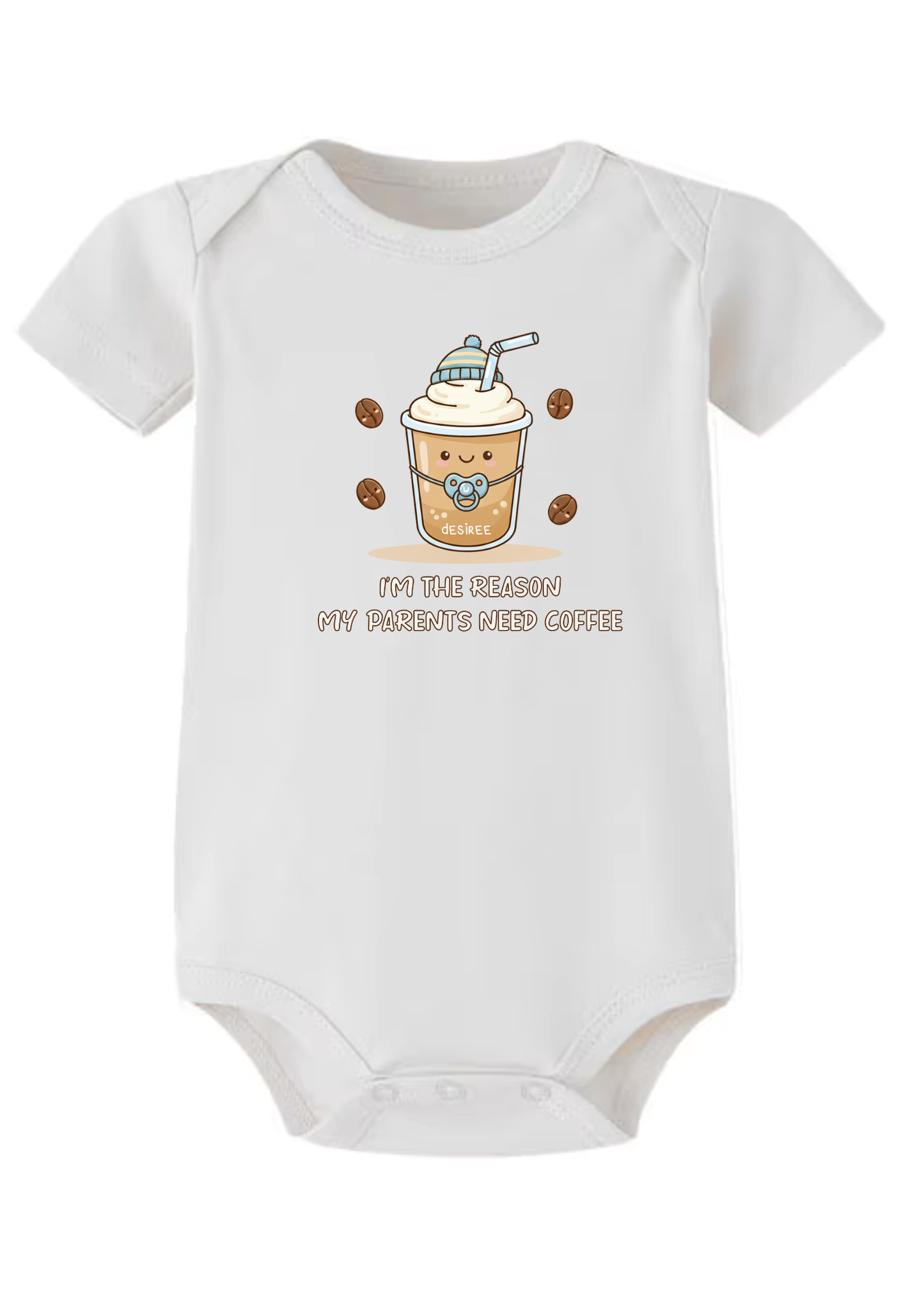 I'm The Reason My Parents Need Coffee Baby Onesie  (Organic Cotton)