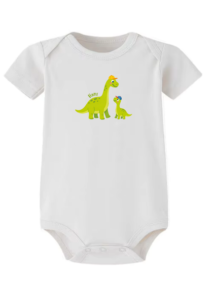 Dinosaur Brothers Baby Onesie