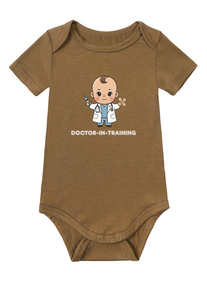 Doctor-in-Training Baby Onesie (Bamboo Cotton)