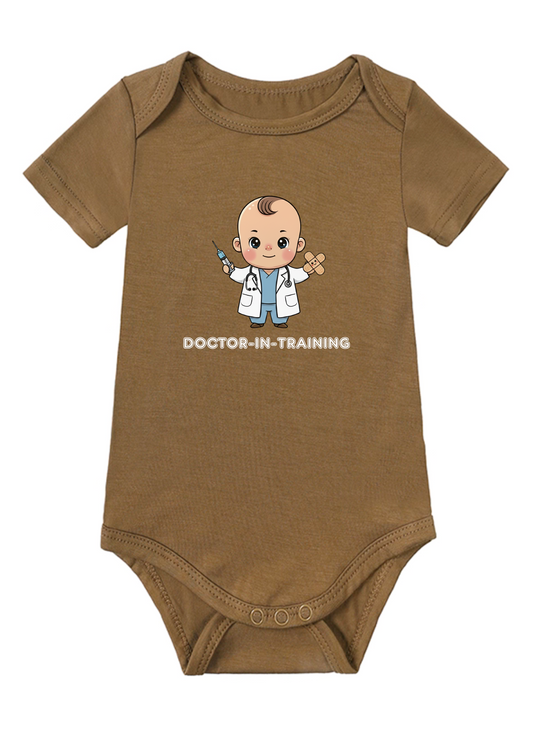 Doctor-in-Training Baby Onesie (Bamboo Cotton)