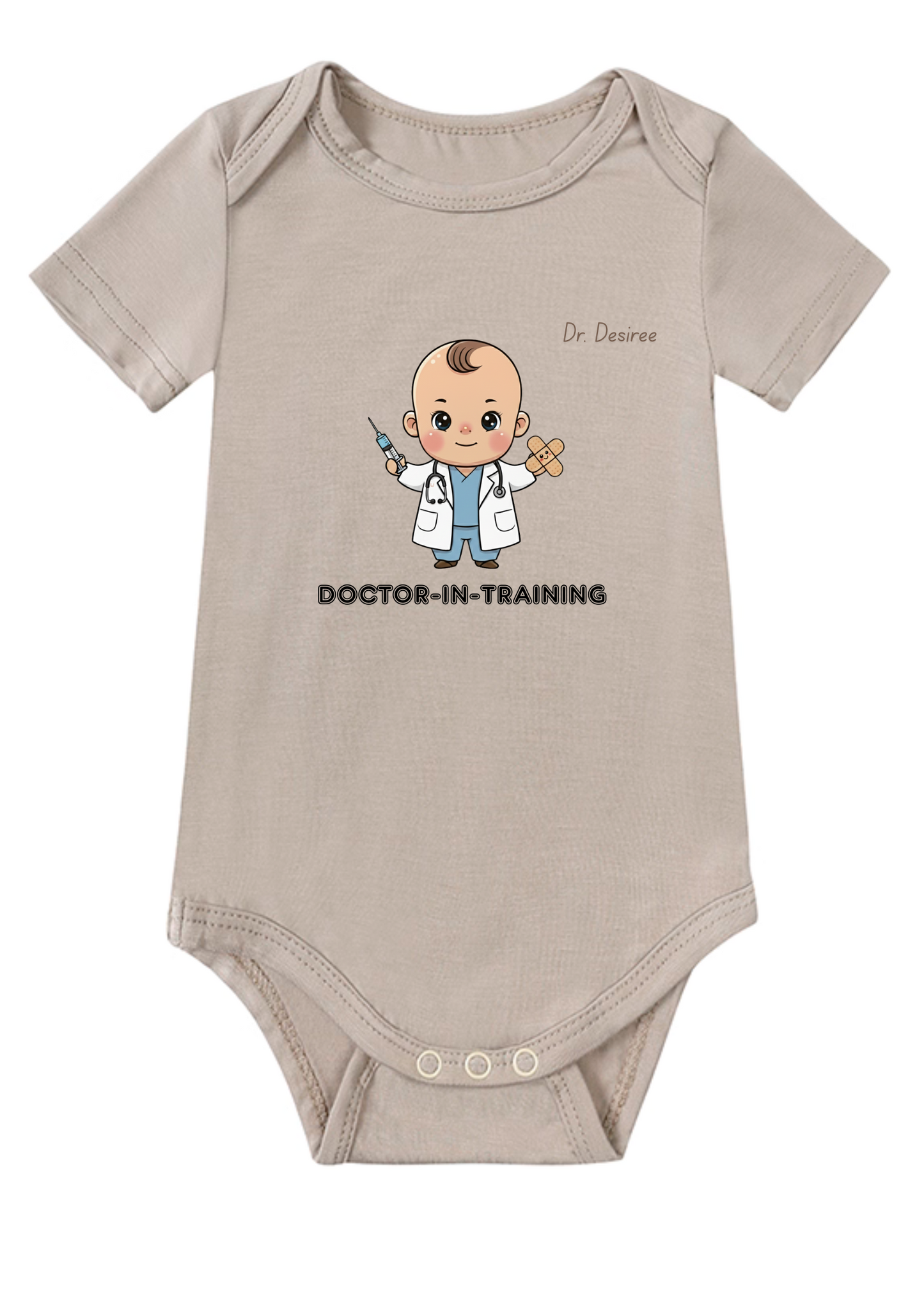 Doctor-in-Training Baby Onesie (Bamboo Cotton)