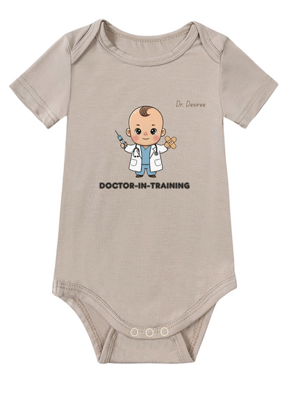 Doctor-in-Training Baby Onesie (Bamboo Cotton)