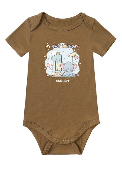 My First Birthday Baby Onesie
