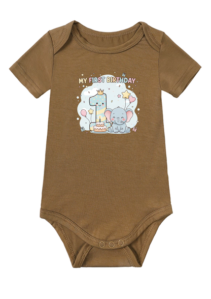 My First Birthday Baby Onesie