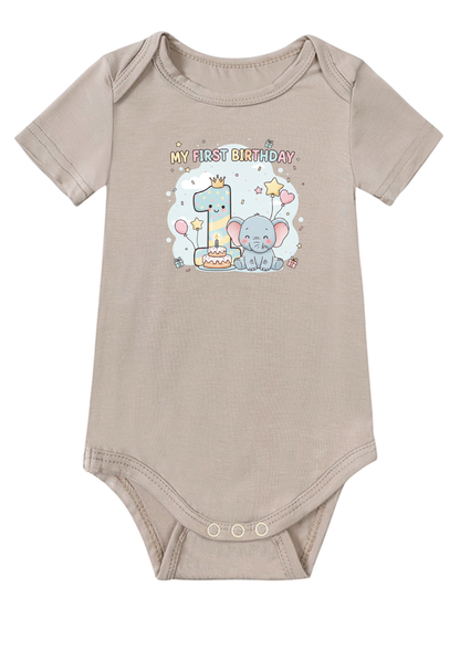 My First Birthday Baby Onesie