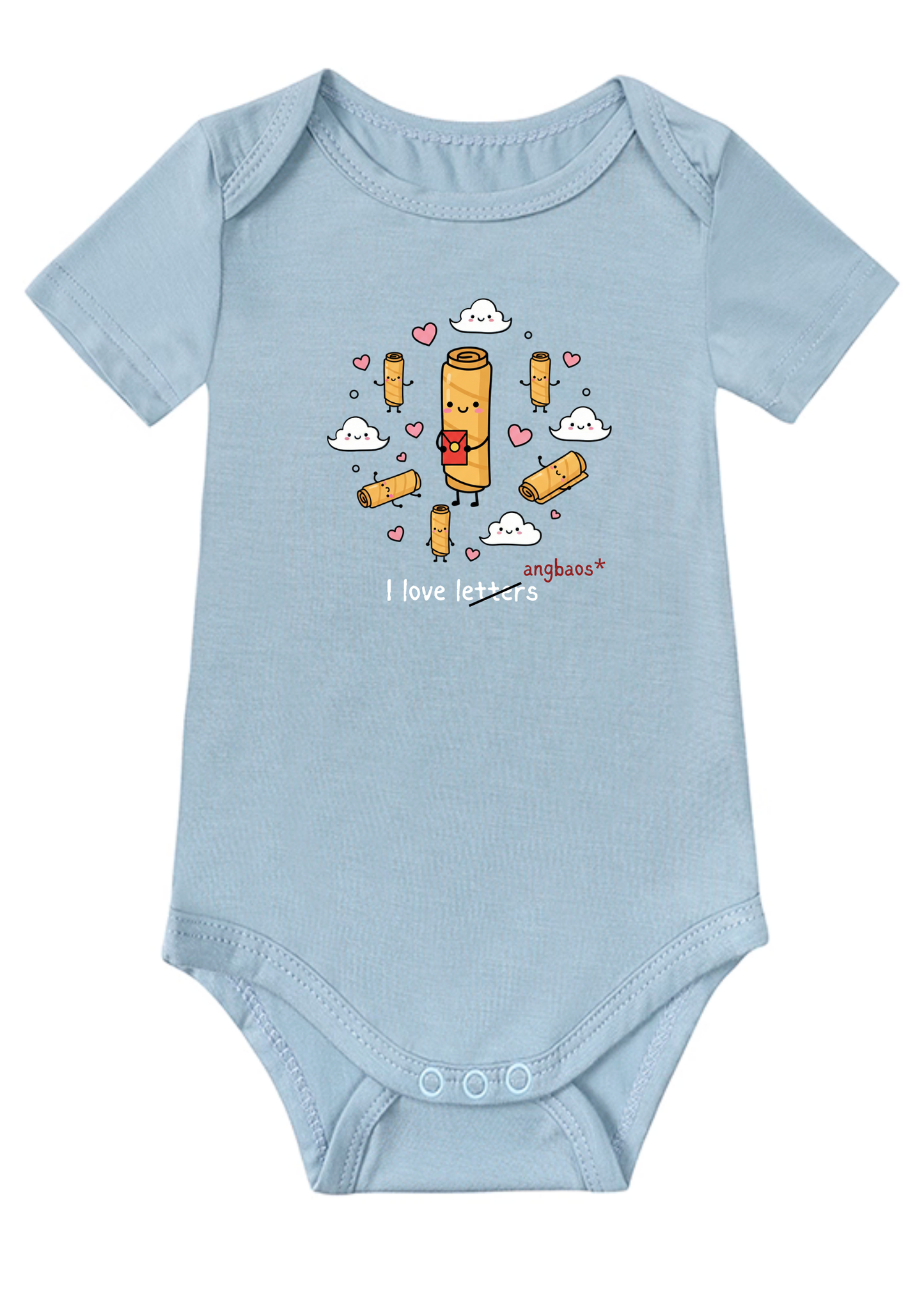 I Love Letters Baby Onesie