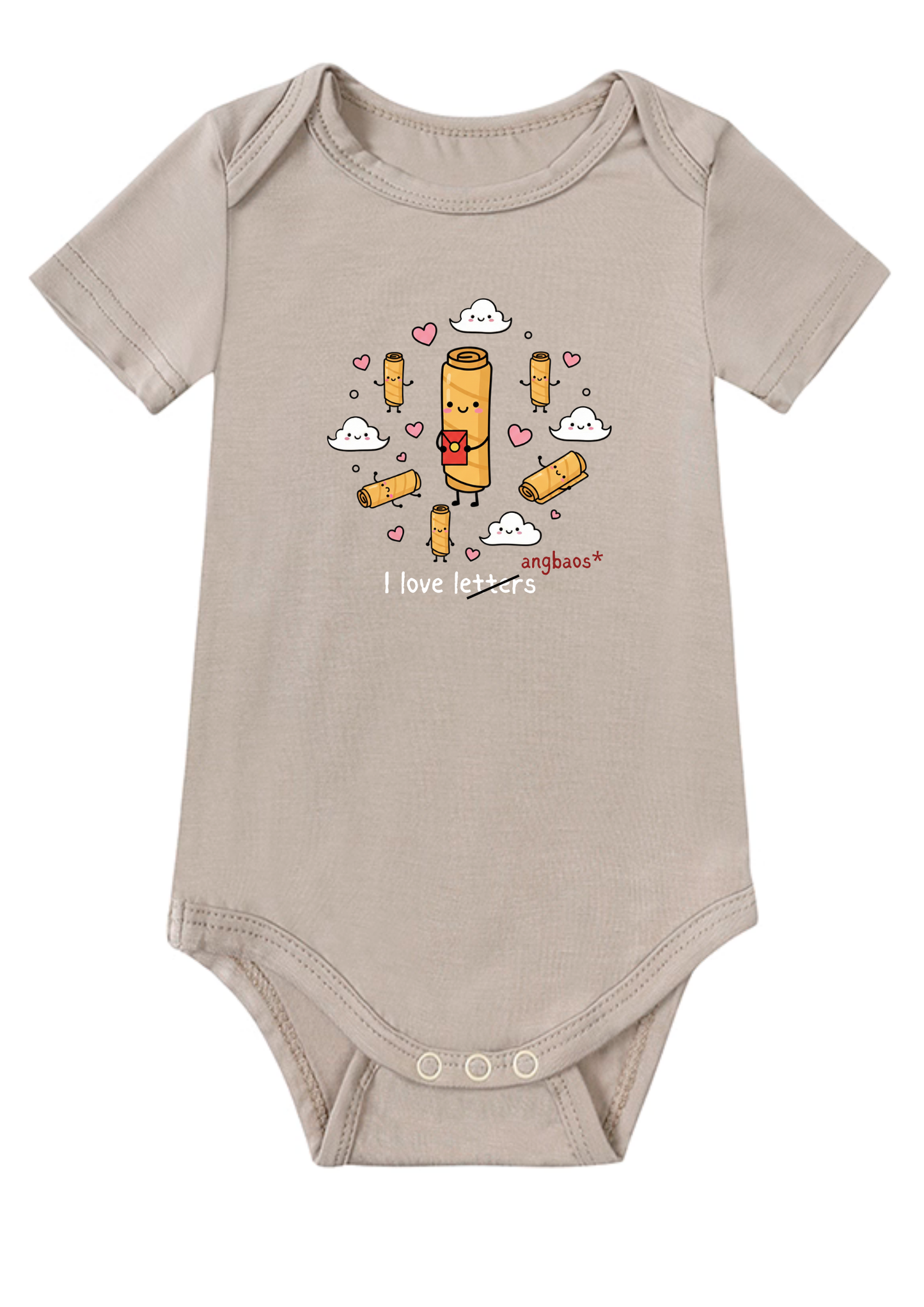 I Love Letters Baby Onesie