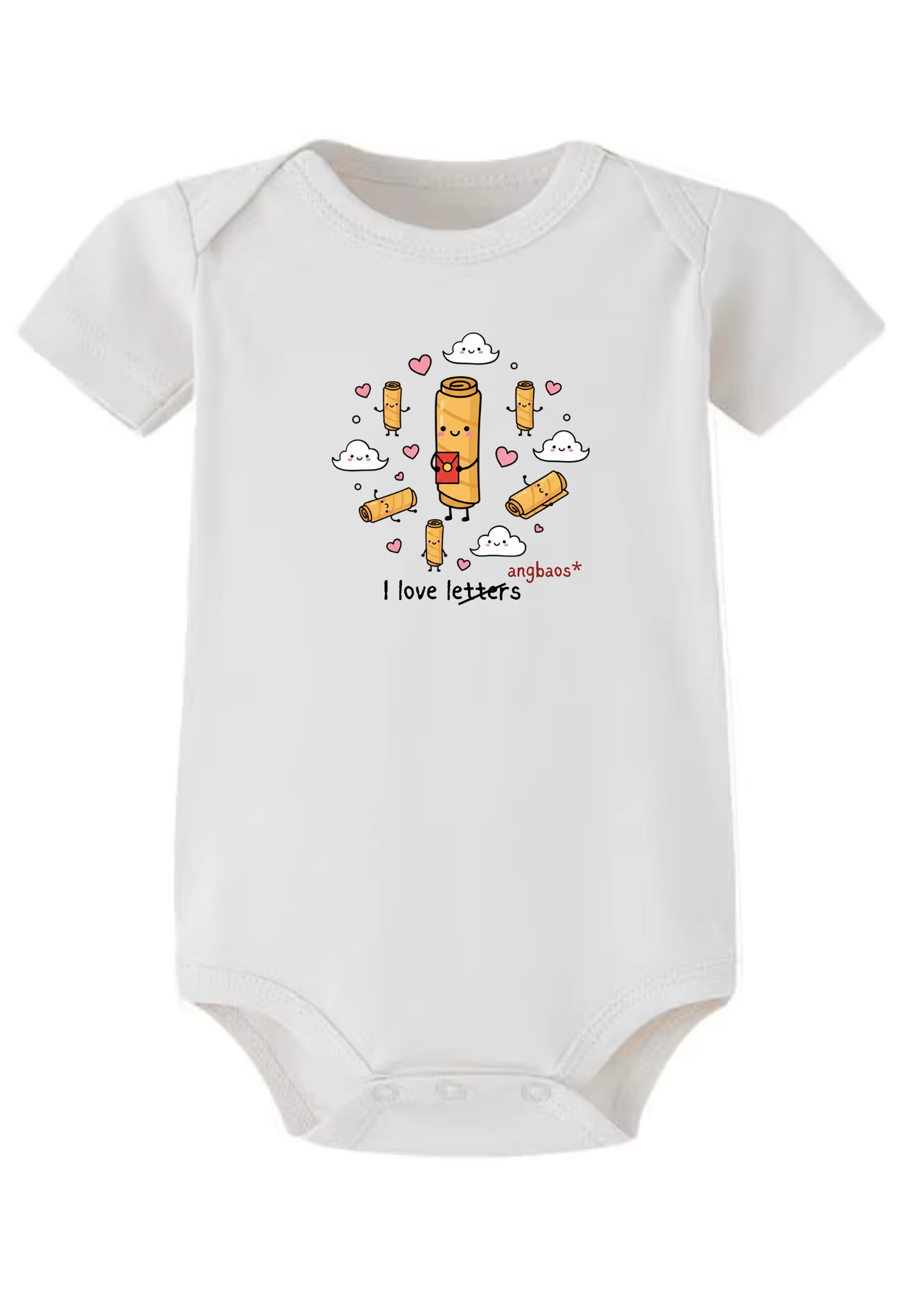 I Love Letters Baby Onesie