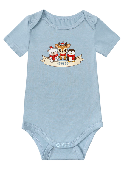 Merry 3 Friends Baby Onesie