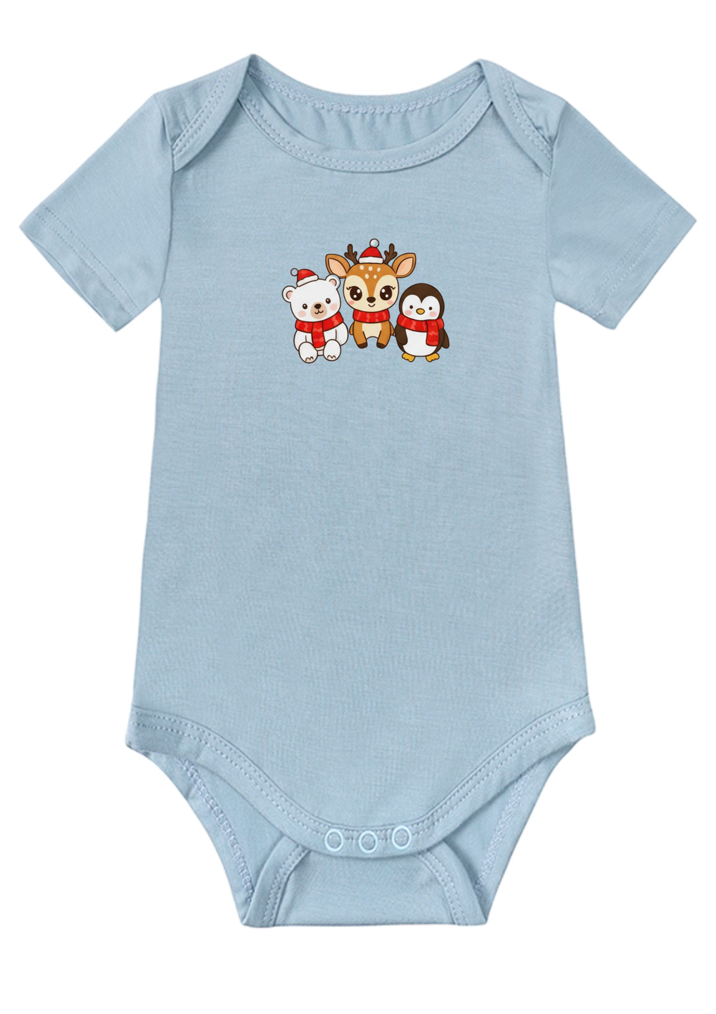 Merry 3 Friends Baby Onesie