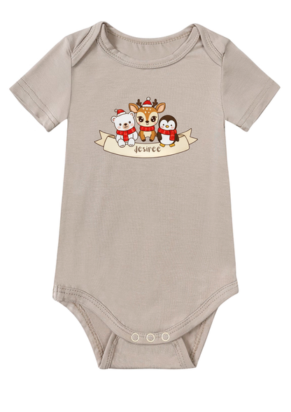 Merry 3 Friends Baby Onesie