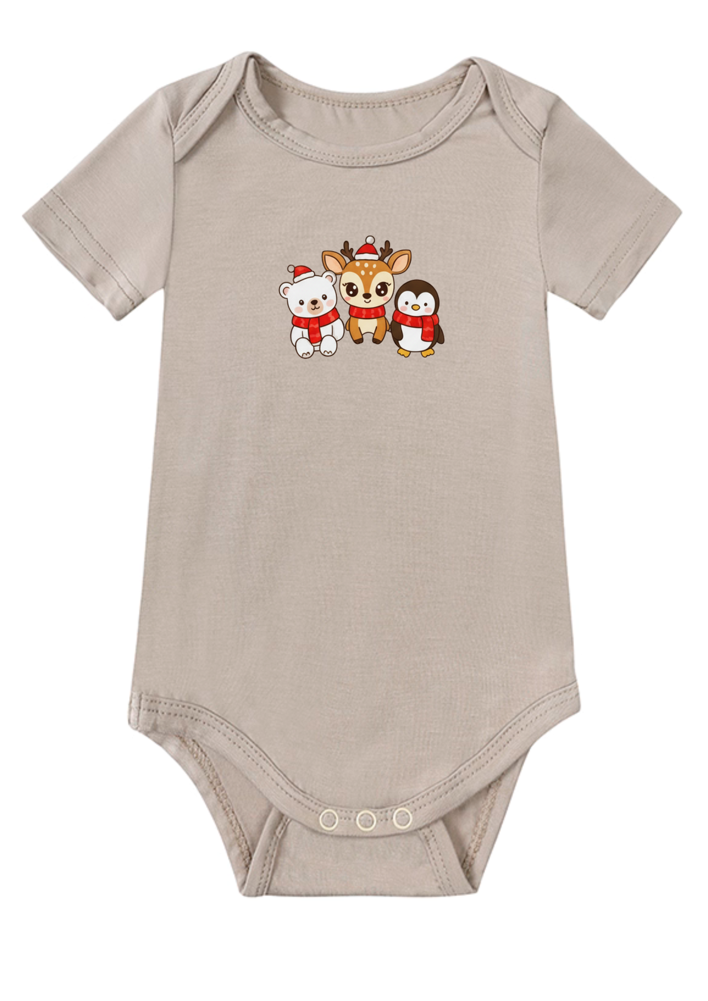 Merry 3 Friends Baby Onesie