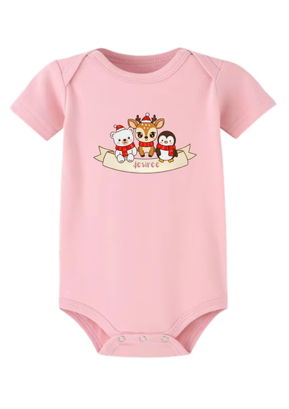 Merry 3 Friends Baby Onesie