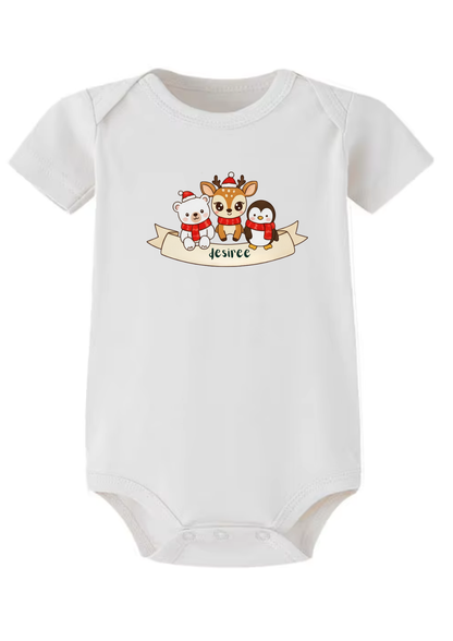 Merry 3 Friends Baby Onesie