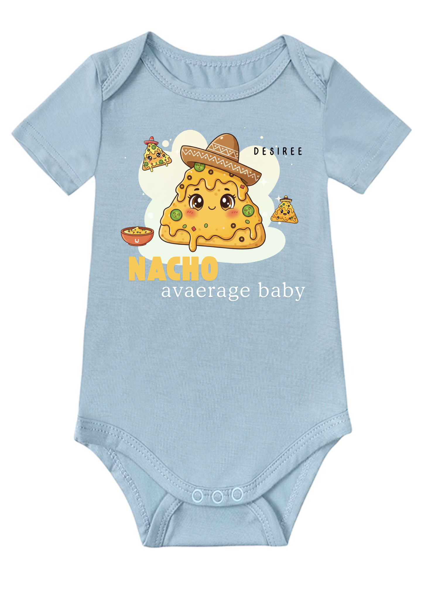 NACHO Average Baby Onesie (Bamboo Cotton)