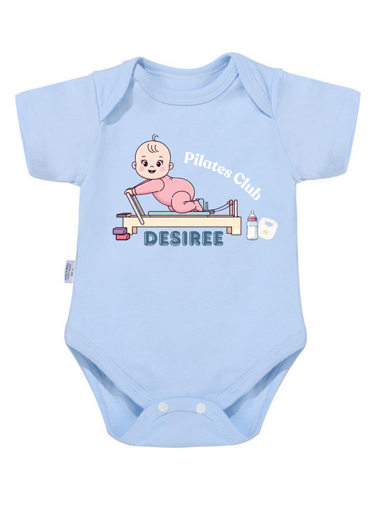 Pilates Club Baby Onesie