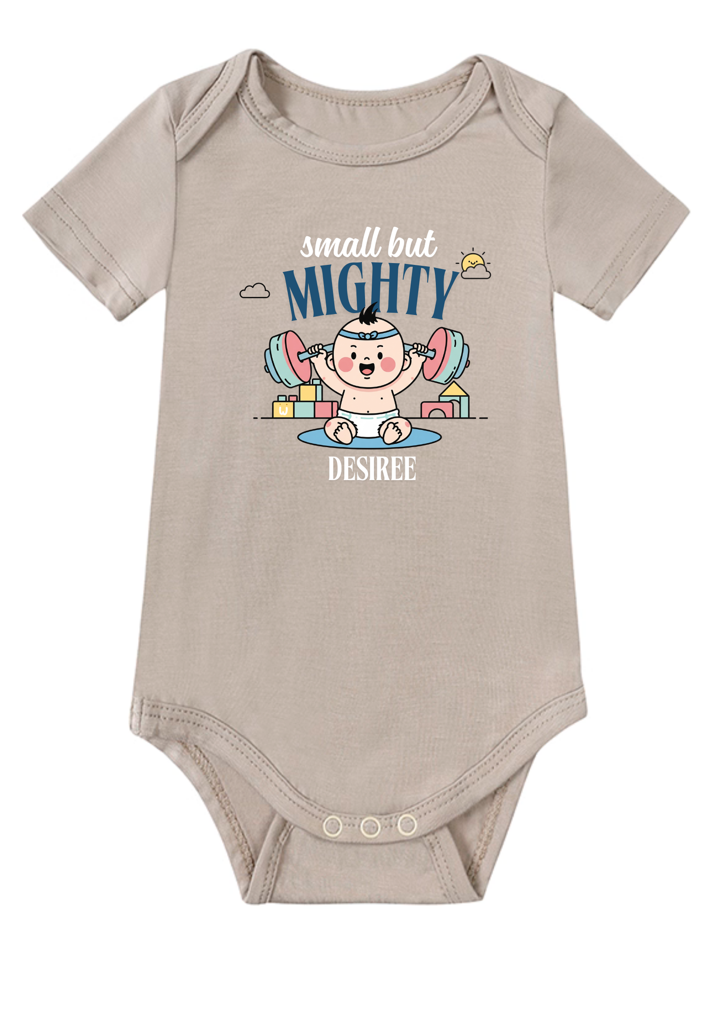 Small but Mighty Onesie  (Bamboo Cotton)
