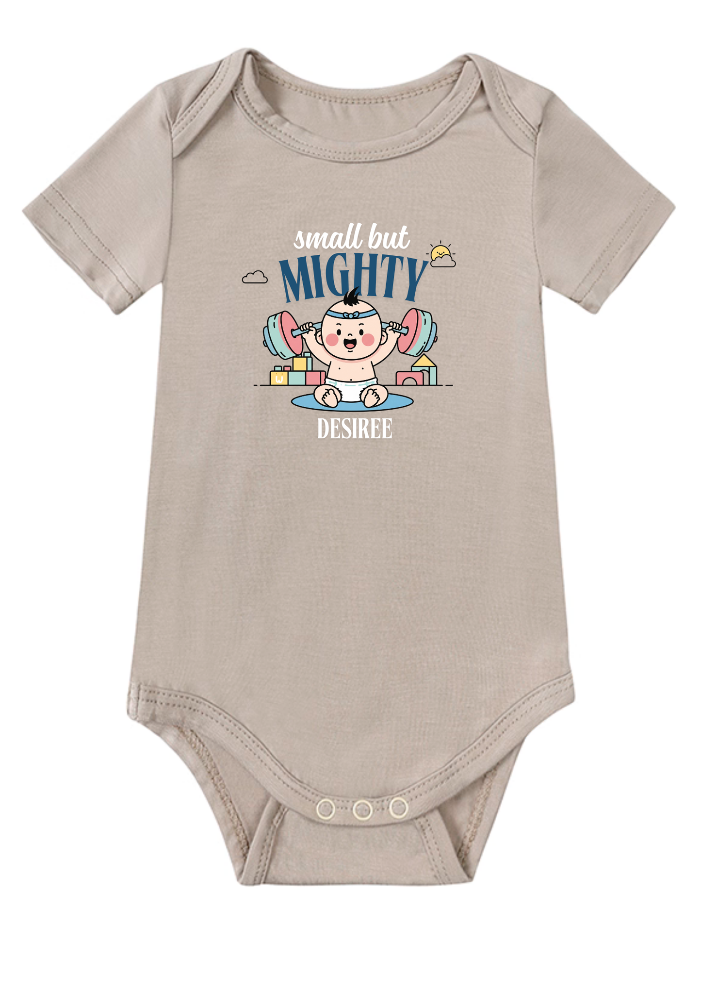 Small but Mighty Baby Onesie