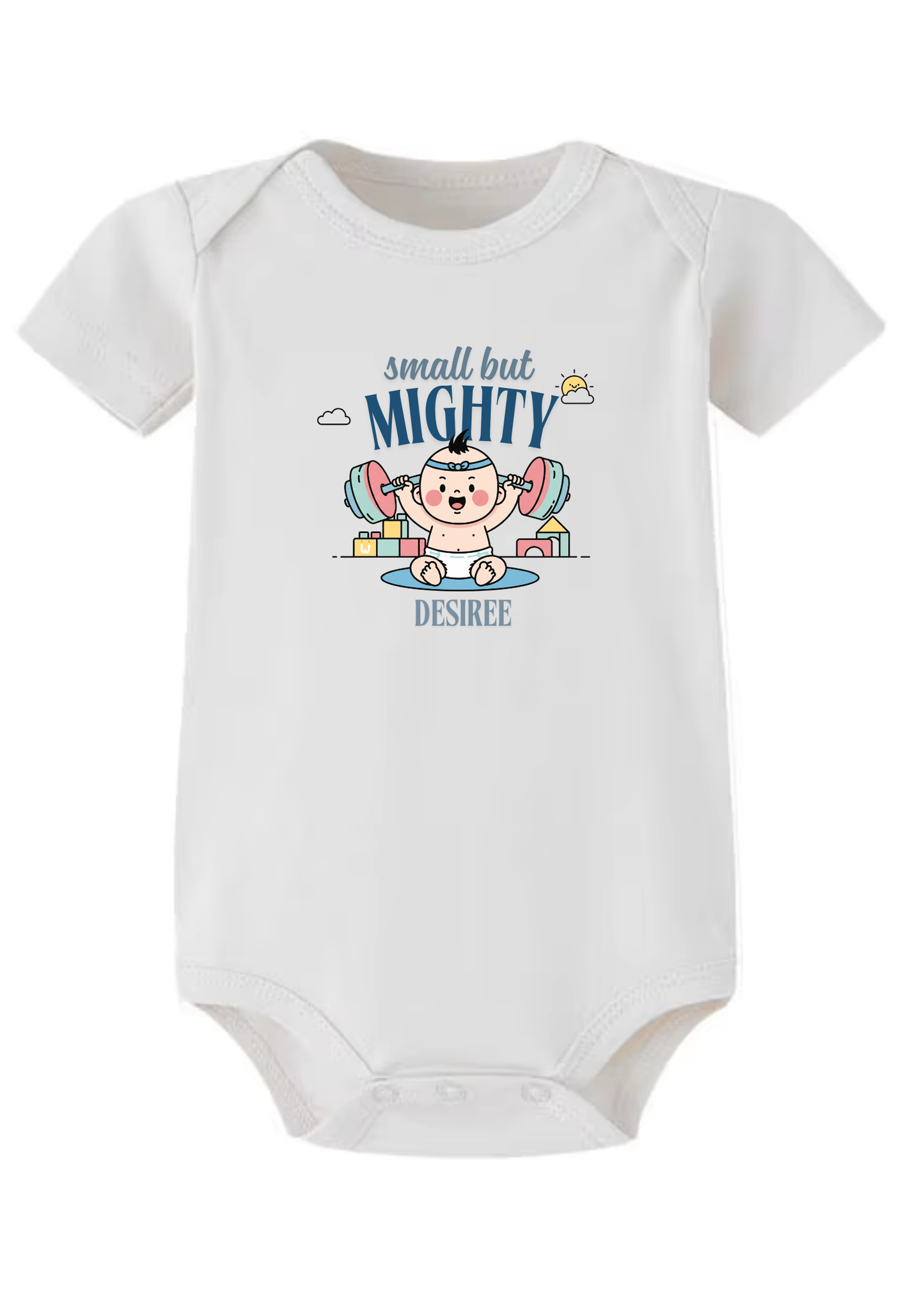 Small but Mighty Baby Onesie