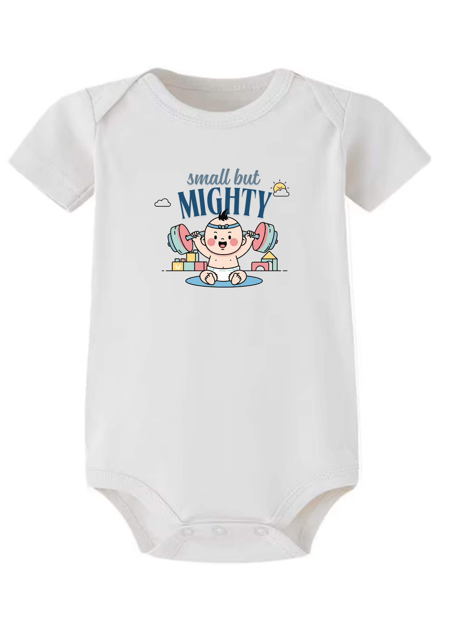 Small but Mighty Baby Onesie