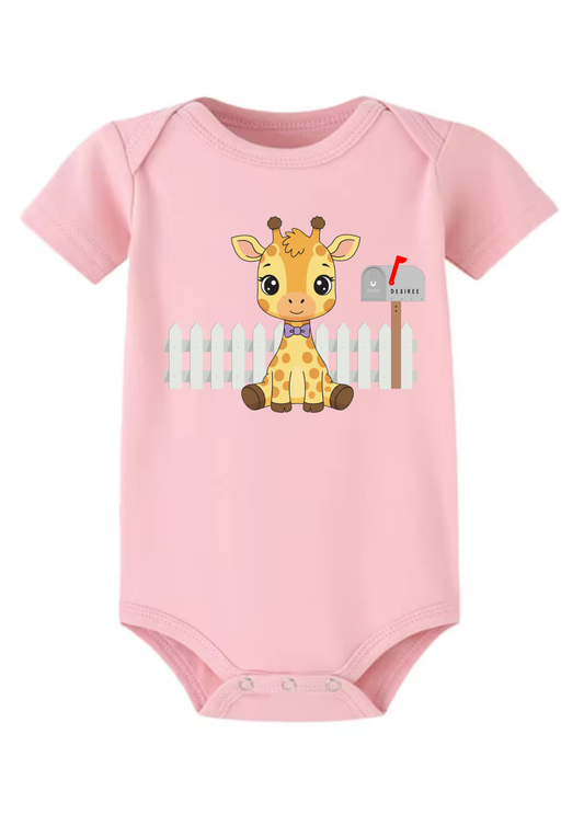 Sunny Giraffe Baby Onesie