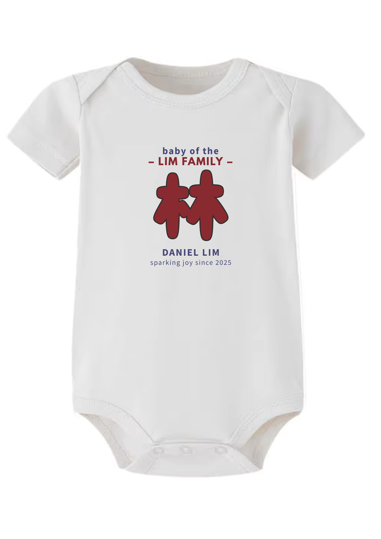 Chinese Surname Baby Onesie