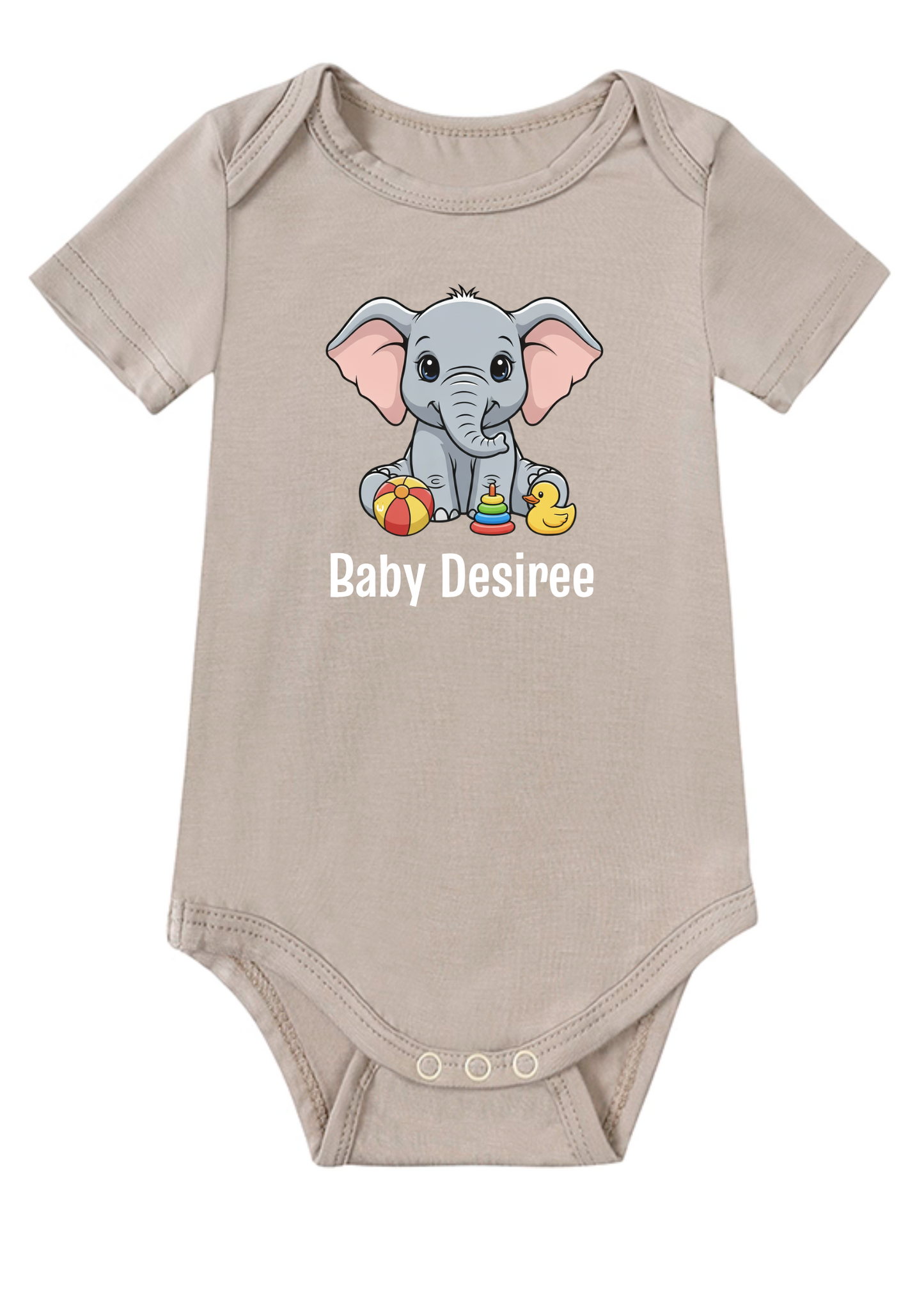 Sweet Elephant Onesie (Bamboo Cotton)