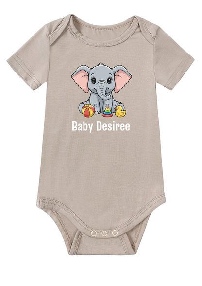 Sweet Elephant Onesie (Bamboo Cotton)