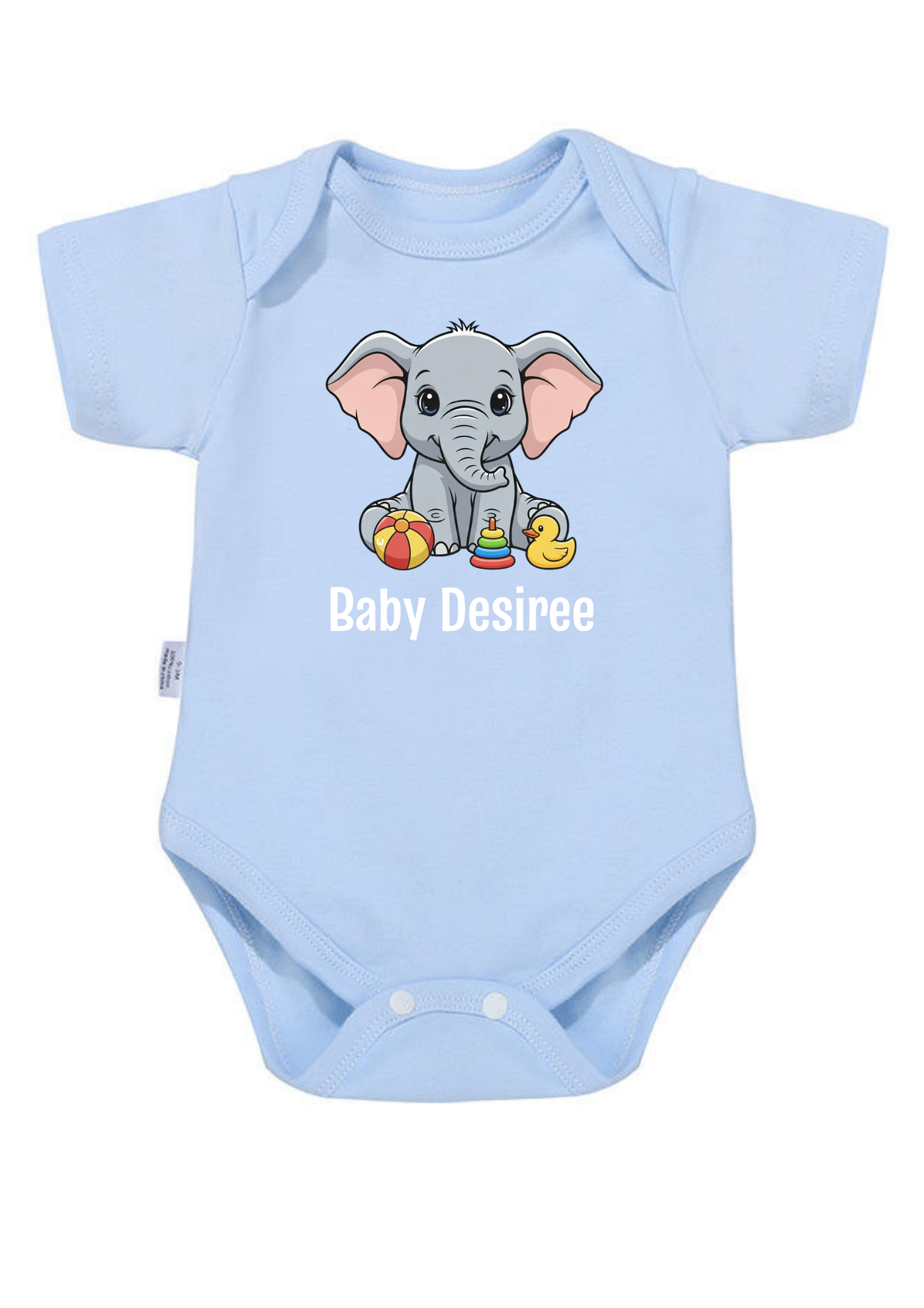 Sweet Elephant Onesie (Organic Cotton)