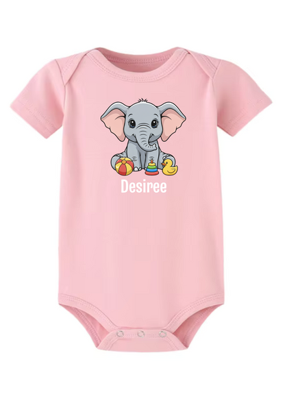 Sweet Elephant Onesie (Organic Cotton)