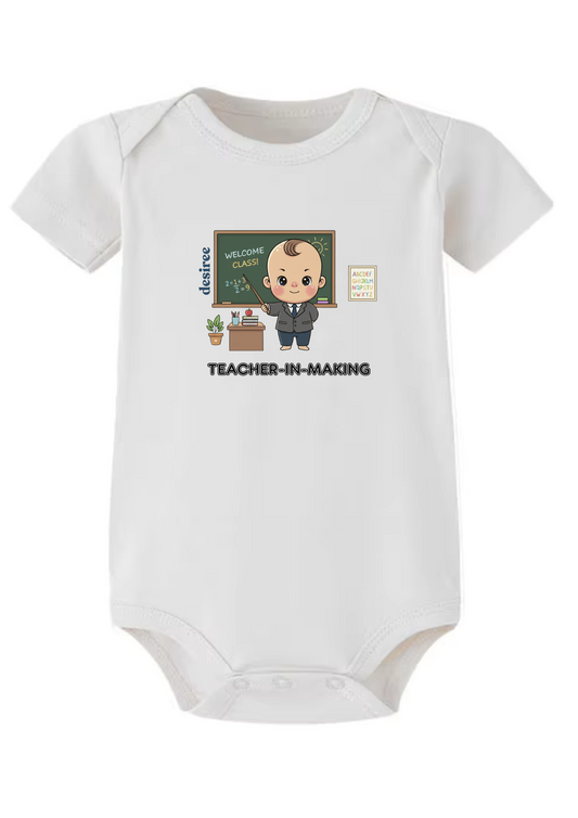 Teacher-in-Making Onesie (Organic Cotton)
