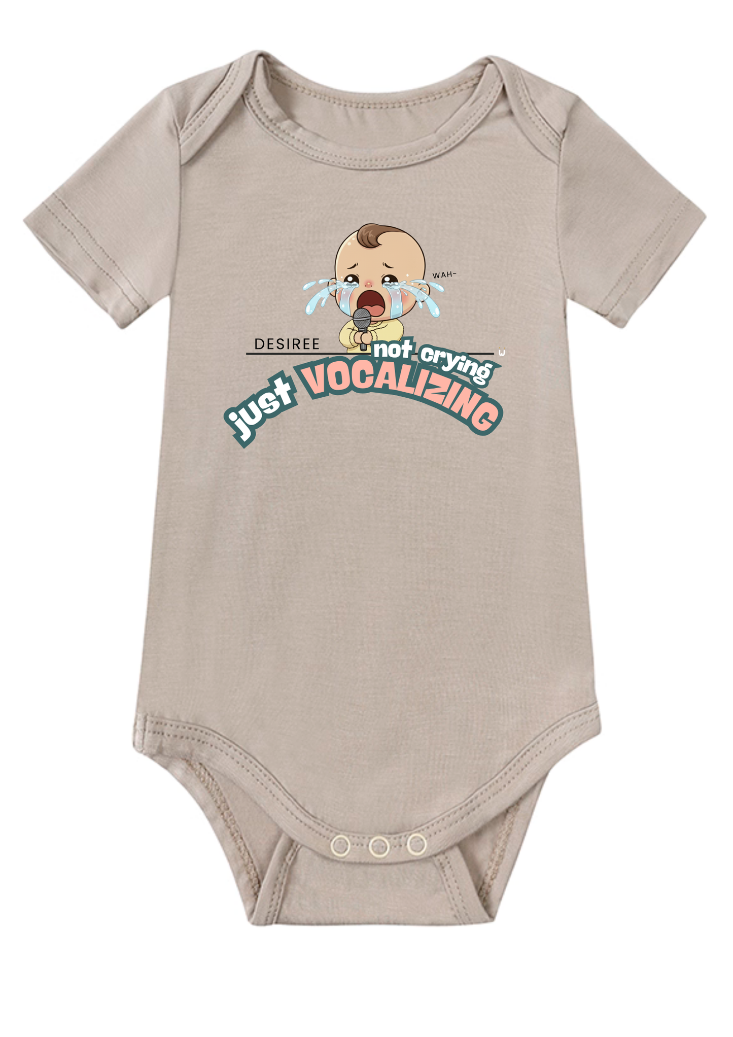 Not Crying Just Vocalizing Baby Onesie