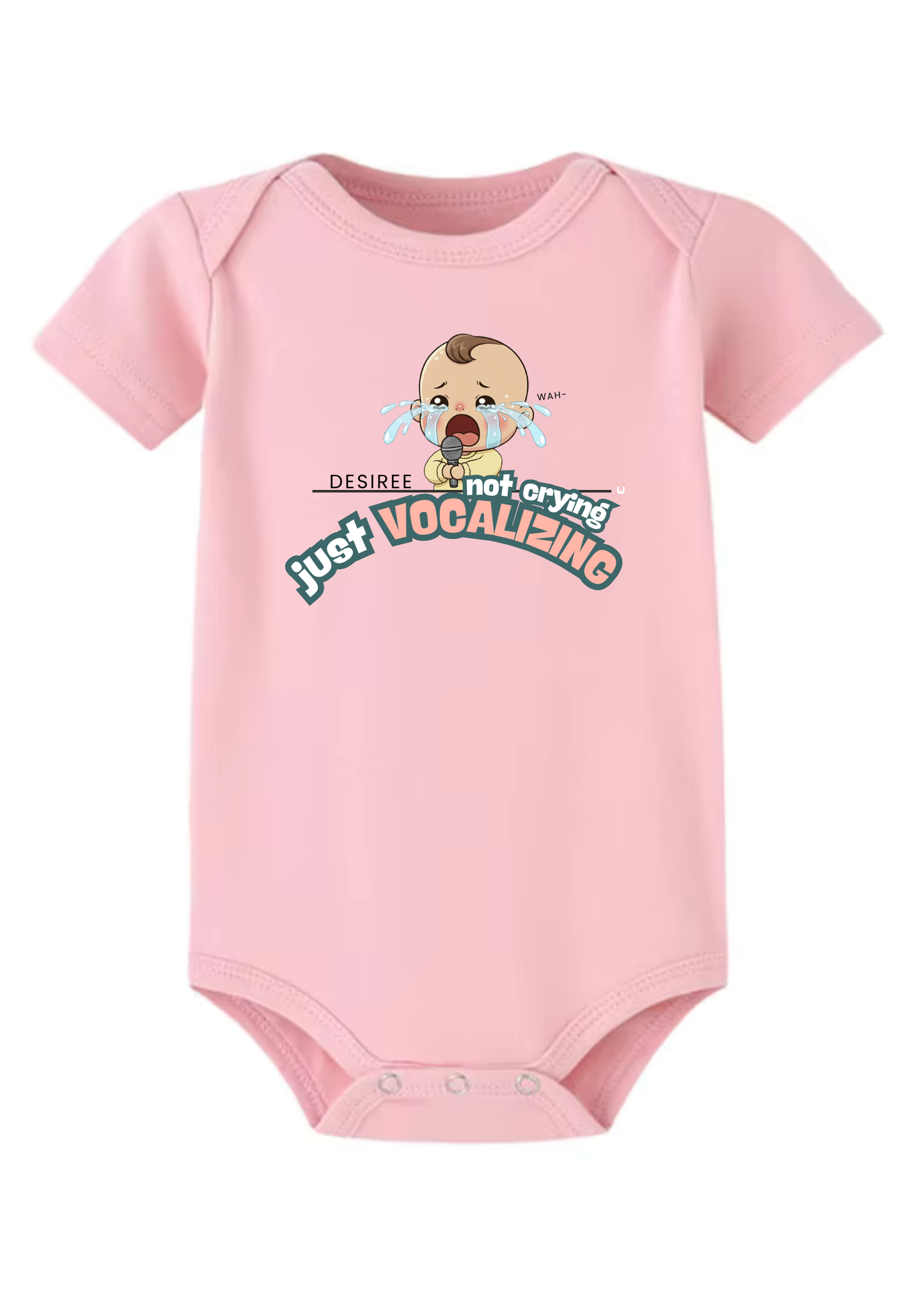 Not Crying Just Vocalizing Baby Onesie