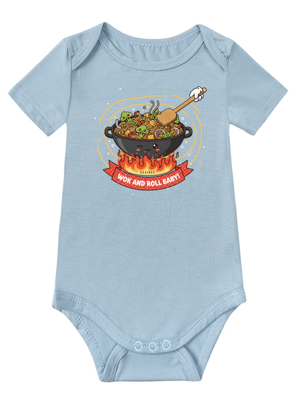 Wok and Roll Baby Onesie (Bamboo Cotton)