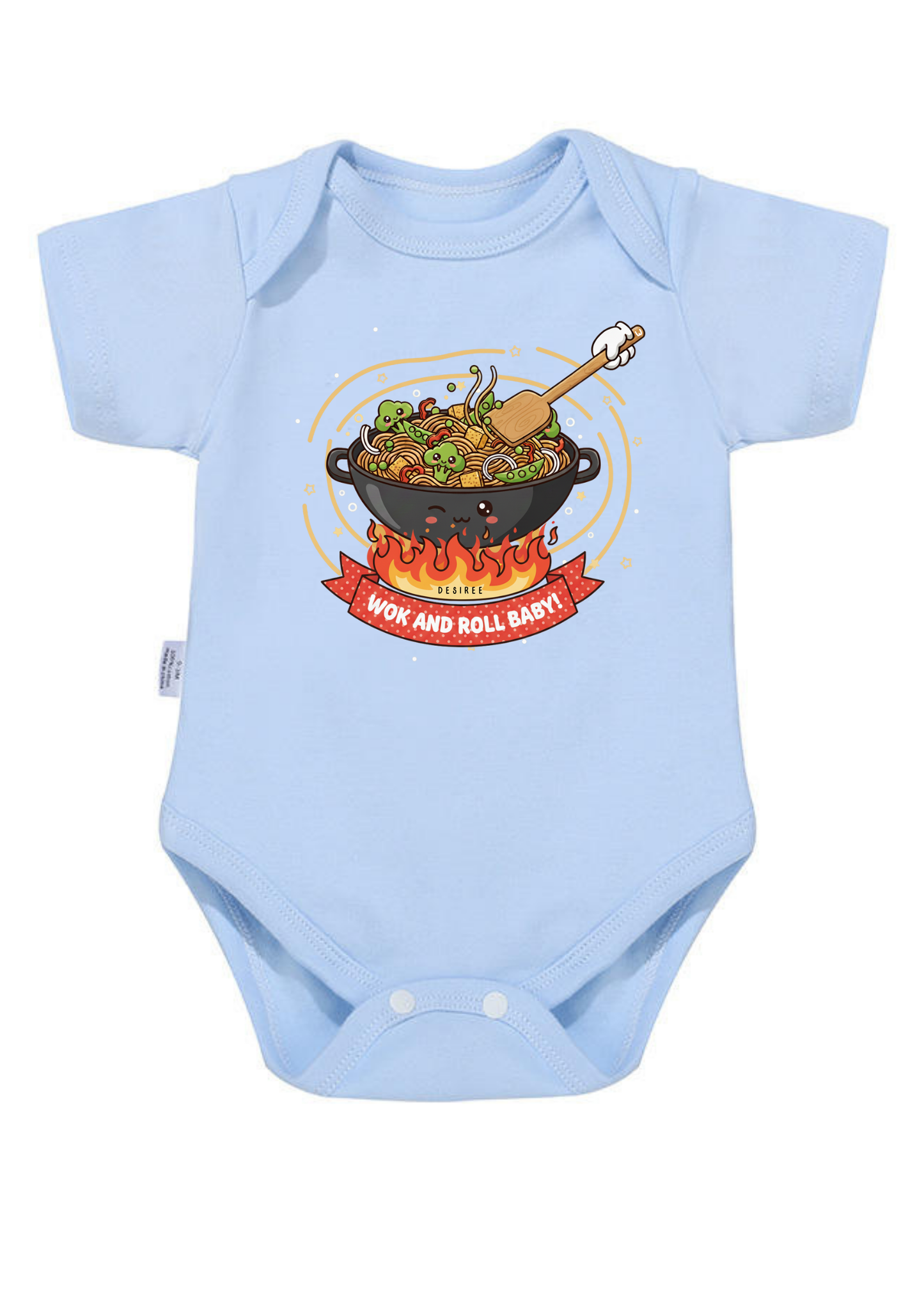 Wok and Roll Baby Onesie (Organic Cotton)
