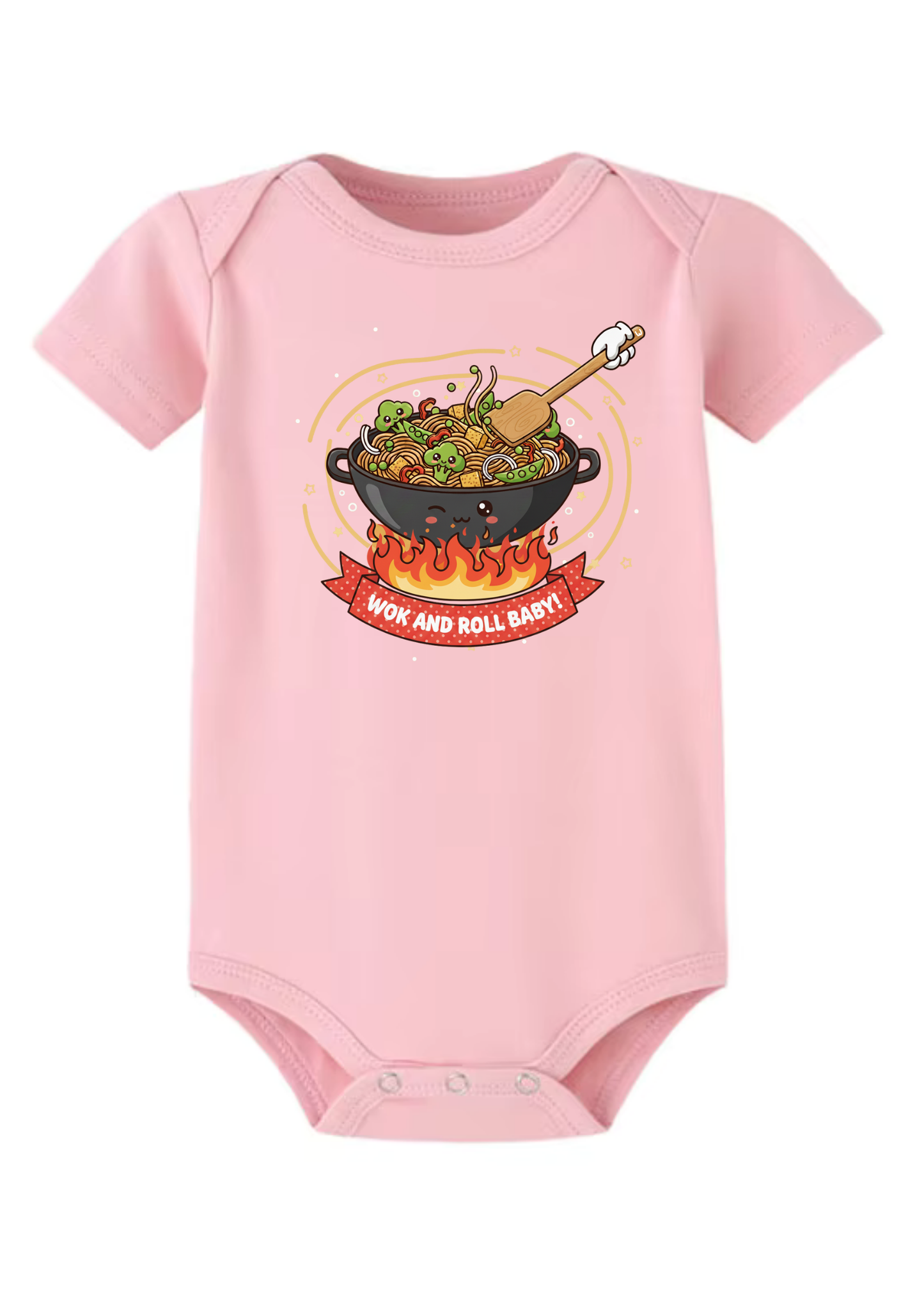Wok and Roll Baby Onesie (Organic Cotton)