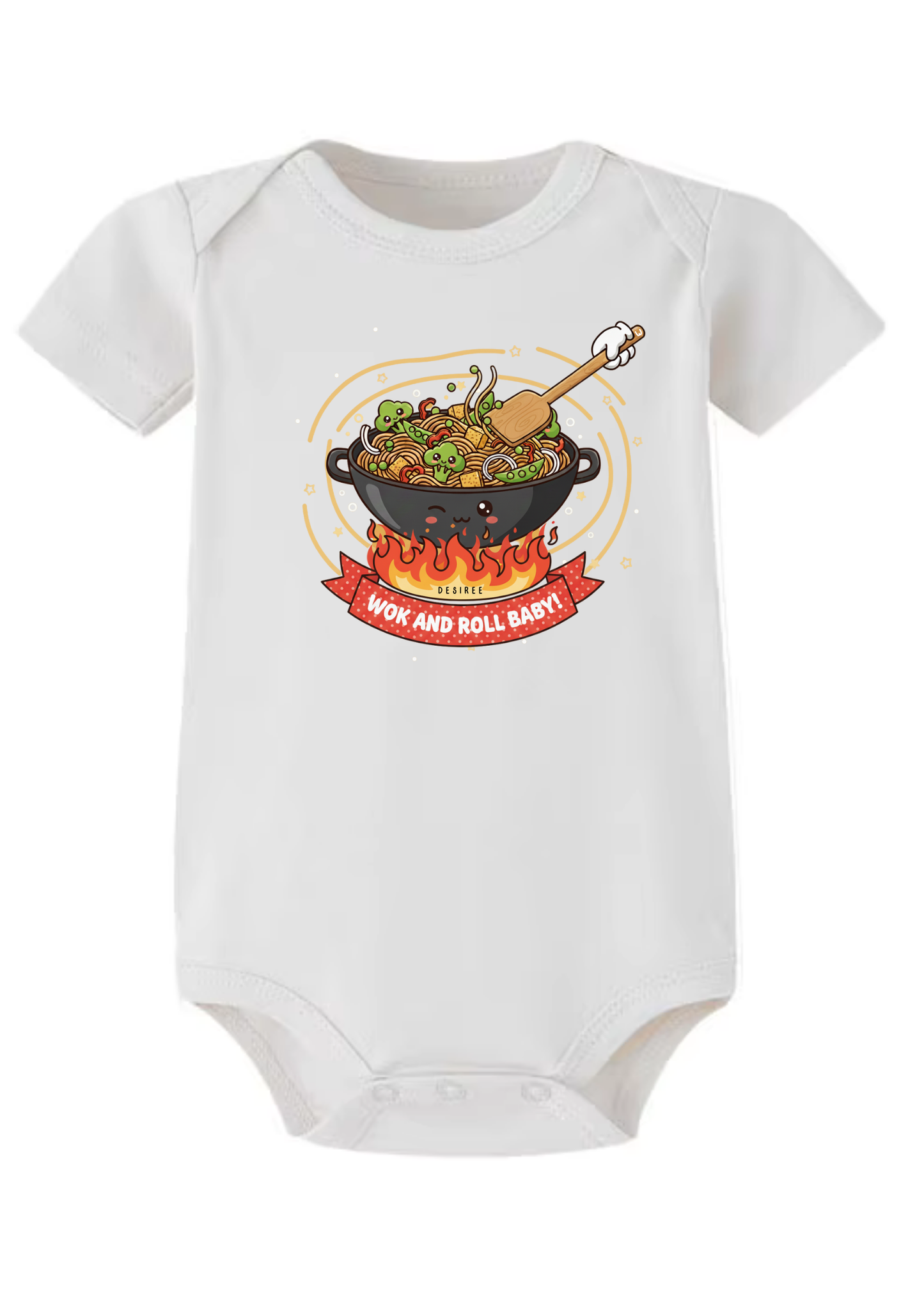 Wok and Roll Baby Onesie (Organic Cotton)