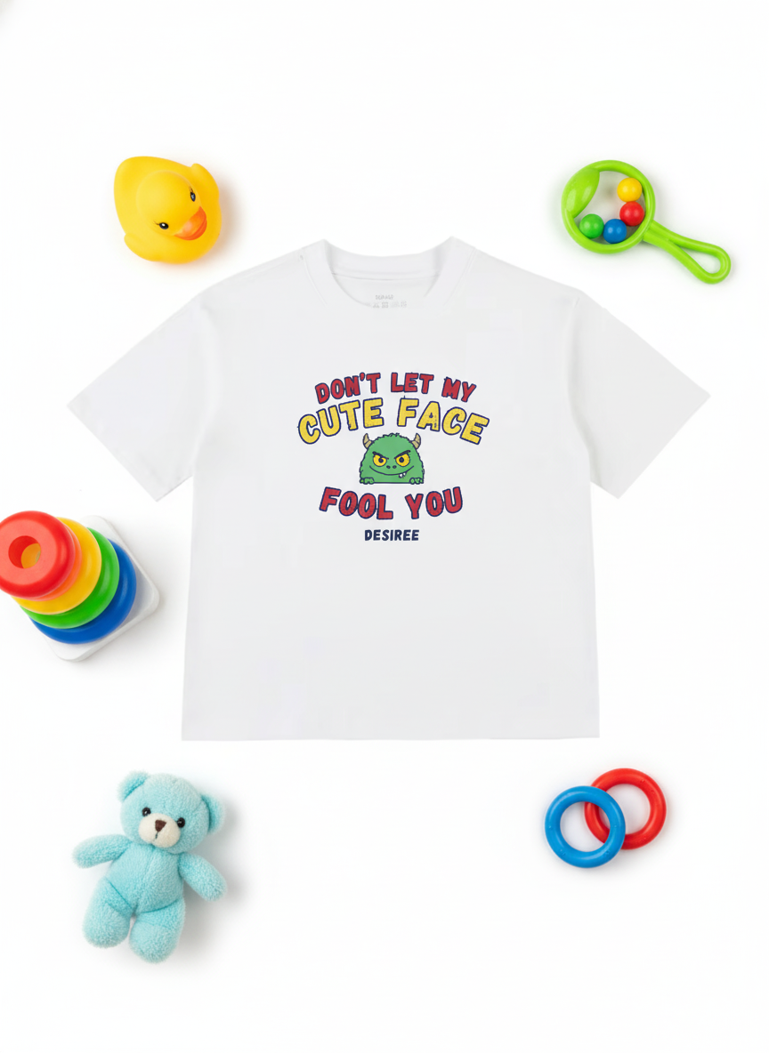 Don't Let My Cute Face Fool You Kids T-Shirt