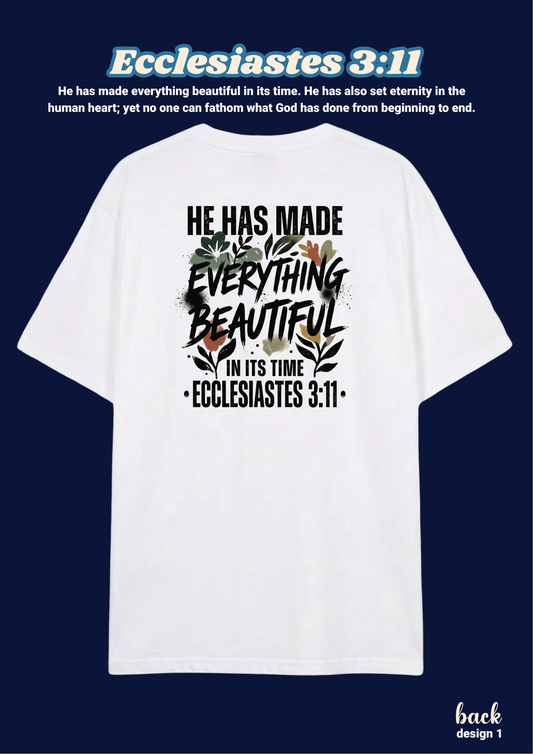 FAITH Series: Ecclesiastes 3:11 Adult T-Shirt, Design 1 (unisex)